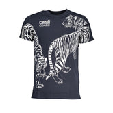 Cavalli Class Blue Cotton T-Shirt -   -  Cavalli Class.